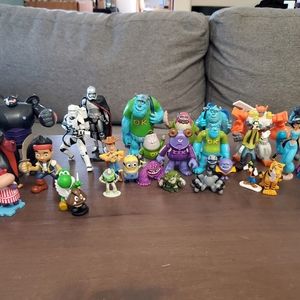 LARGE Lot of Disney and Pixar Movie Figures